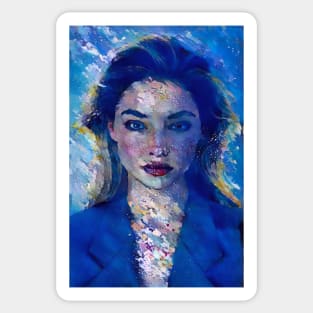 Madelyn Cline Oil Painting Sticker